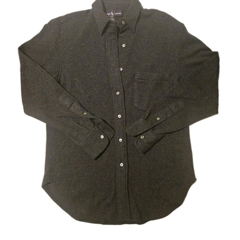 Ralph Lauren Purple Label Gray 100% Cashmere Sweater